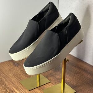 Vince | Warren Sneakers Black Micro Stretch sz 7.5